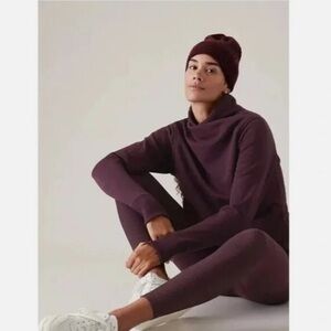 Athleta Cozy Karma Twist Neck Sweatshirt NWT
